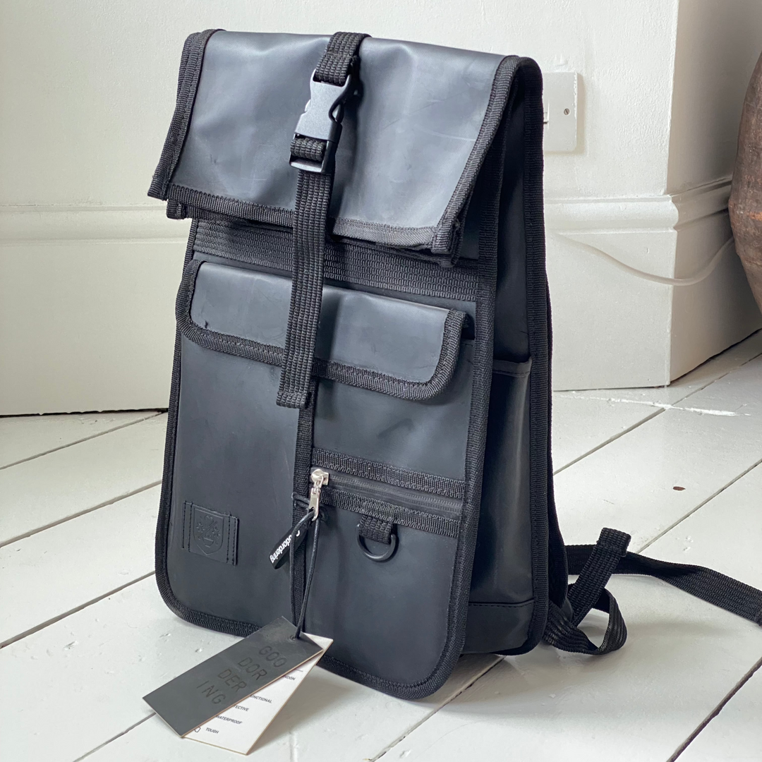 good ordering mini backpack Goodordering Rolltop Black Mini – Donhou